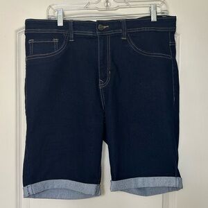 NEW! Womens Blue Jean Bermuda Shorts | size 14